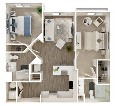 Two bedroom Two bathroom